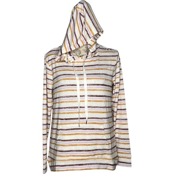 Market & Spruce (S) Striped Hooded Pullover Long Sleeve Sweatshirt - Stitch Fix - Picture 7 of 12